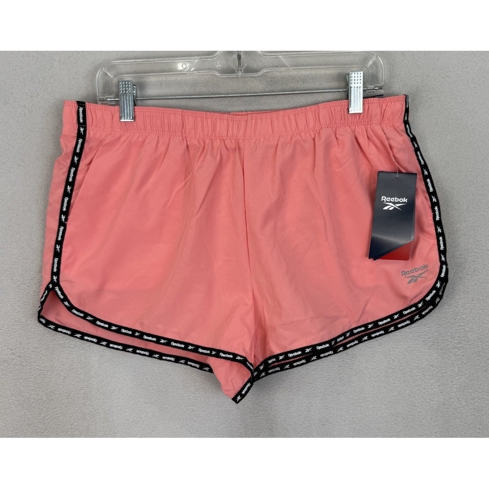 Reebok Women's Sz L Strawberry Pink Fast Track Running Relaxed Fit Shorts NWT
